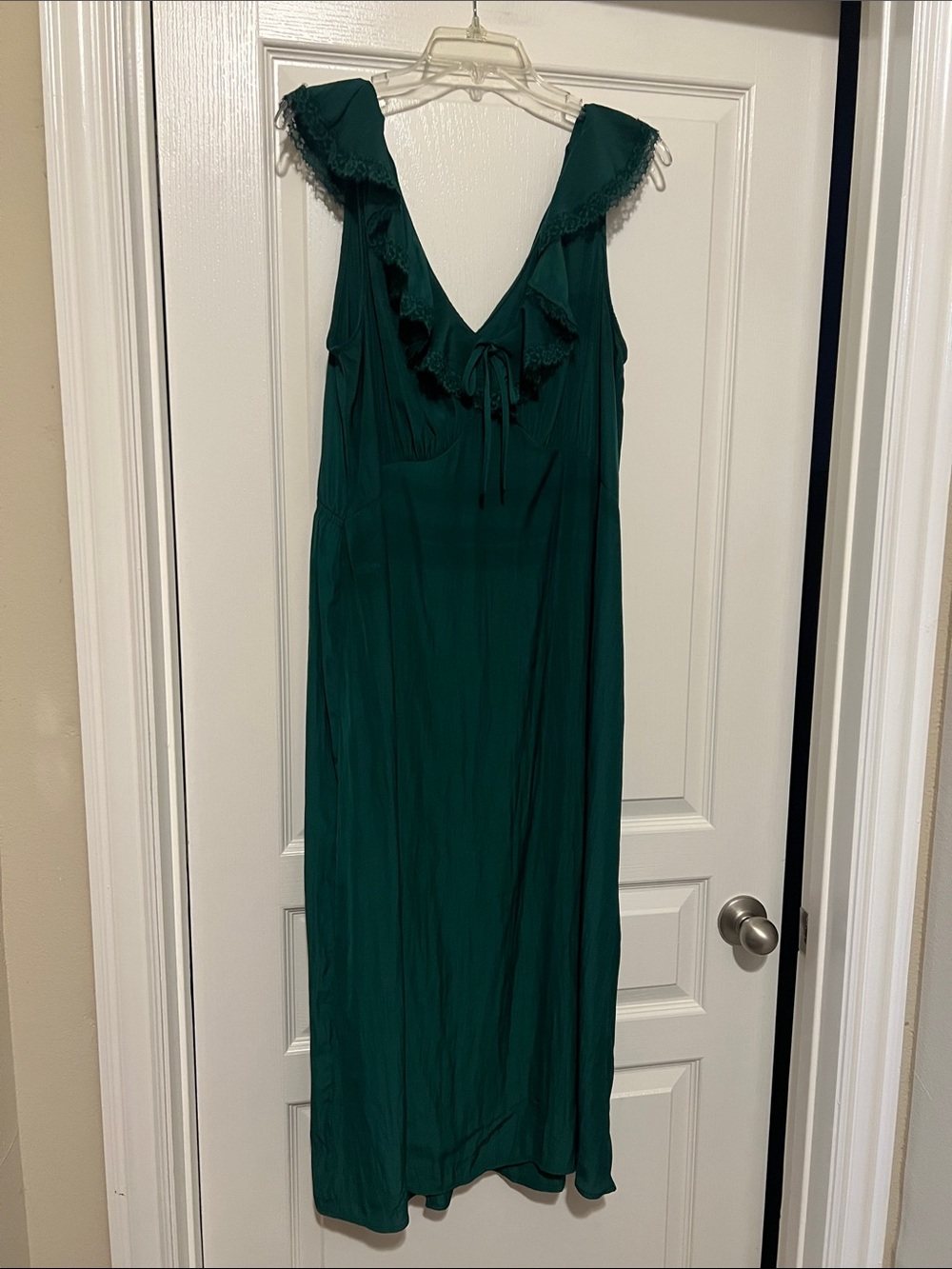 NWT Universal Thread Women's Sleeveless Ruffle Lace Midi A-Line Dress- XL - Picture 3 of 12